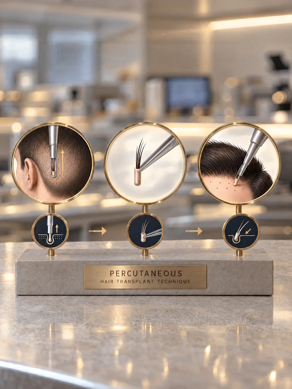 Макросъёмка формирования игольчатого канала, диаграмма сравнения углов